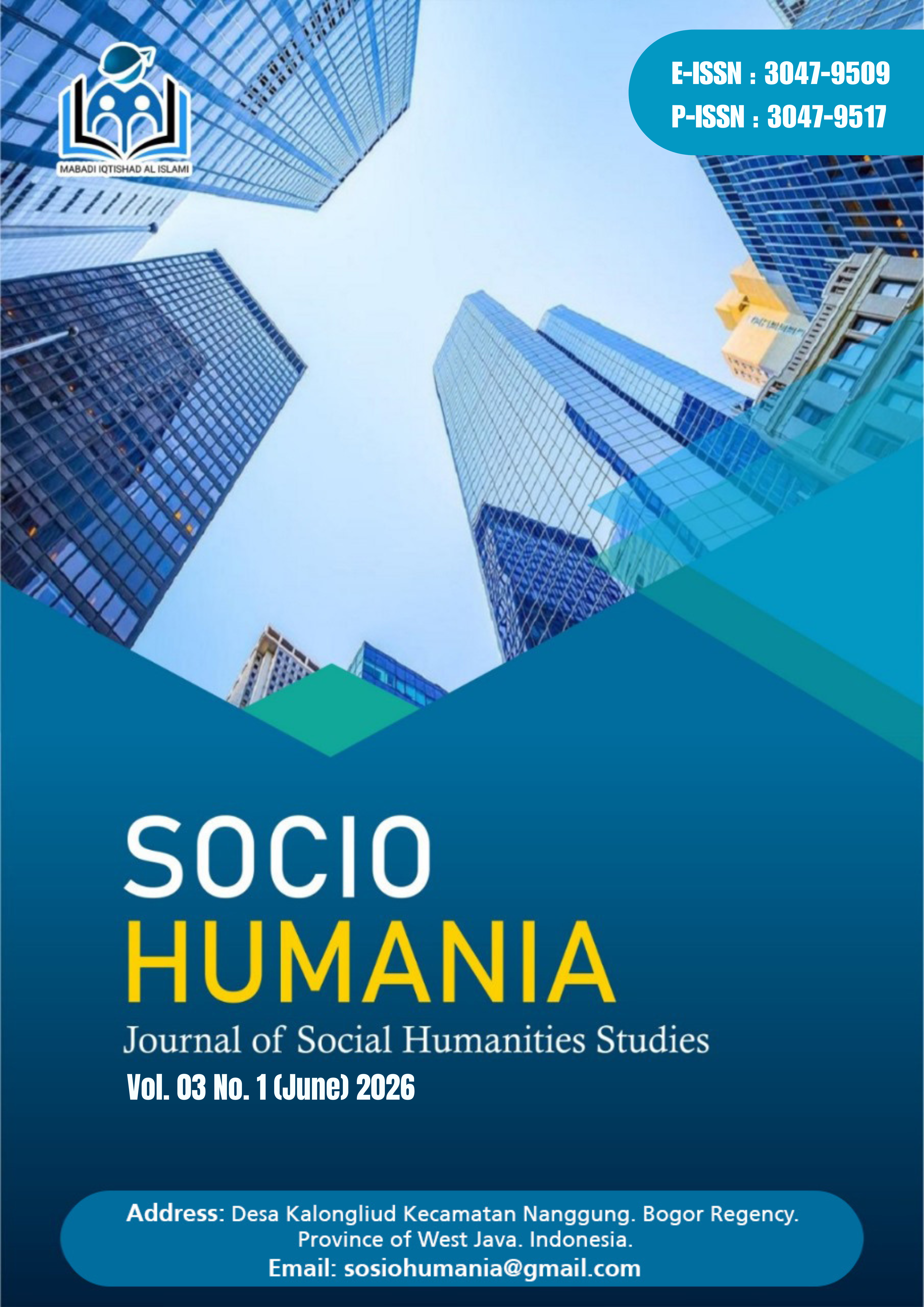 					View Vol. 3 No. 1 (2026): SocioHumania: Journal of Social Humanities Studies
				